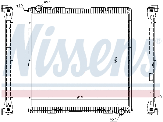 Radiator, engine cooling (67292)