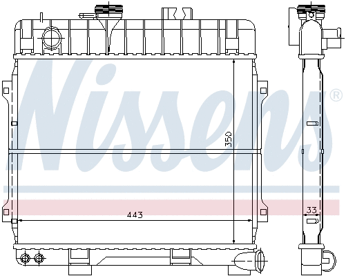 Radiator, engine cooling