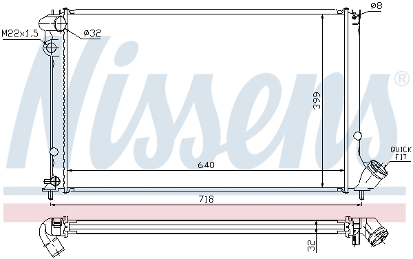 Radiator, engine cooling (692963)