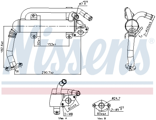 Cooler, exhaust gas recirculation