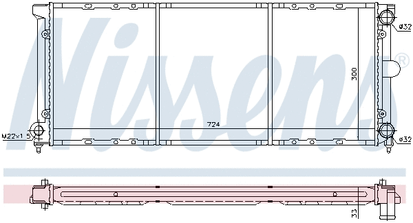 Radiator, engine cooling