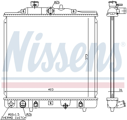 Radiator, engine cooling