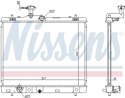 Radiator, engine cooling