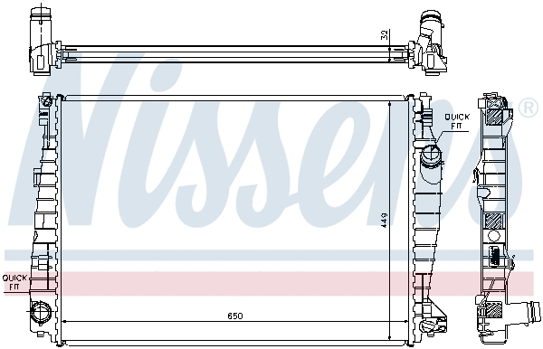 Radiator, engine cooling