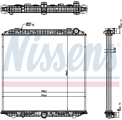 Radiator, engine cooling (671750)