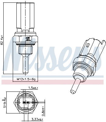 Sensor, coolant temperature