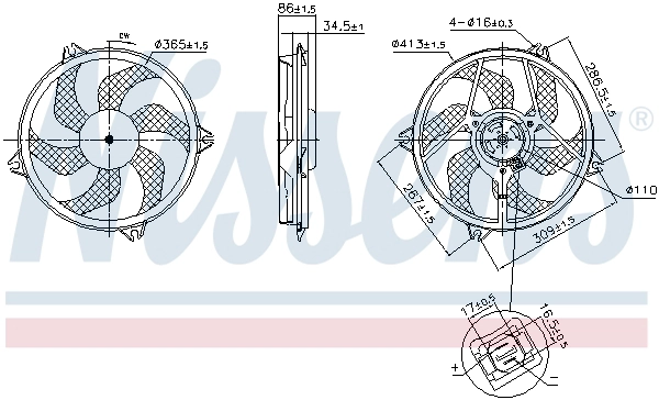 Fan, engine cooling (850093)