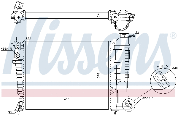 Radiator, engine cooling (699742)