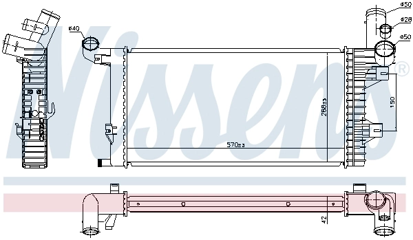 Radiator, engine cooling (67172)