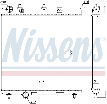 Radiator, engine cooling