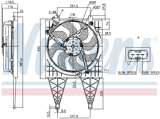 Fan, engine cooling
