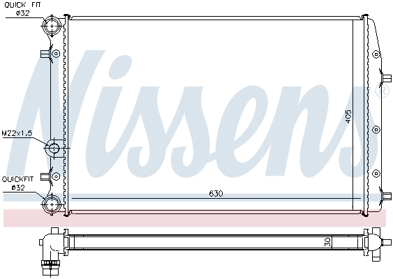 Radiator, engine cooling