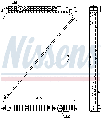 Radiator, engine cooling (67189)
