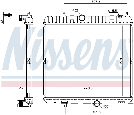 Radiator, engine cooling