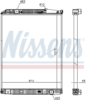 Radiator, engine cooling (671650)