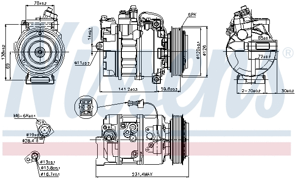 Compressor, air conditioning