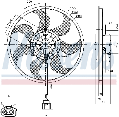 Fan, engine cooling