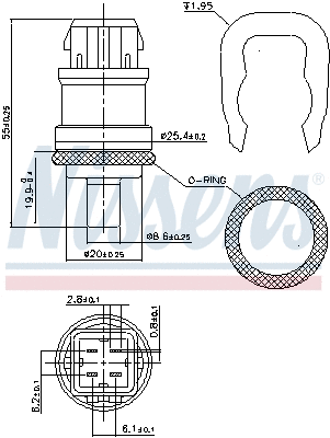 Sensor, coolant temperature