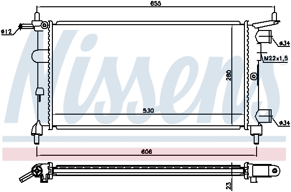 Radiator, engine cooling (694520)