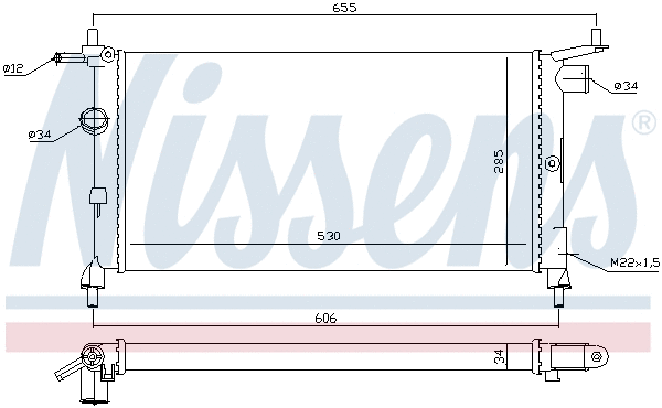 Radiator, engine cooling (699647)