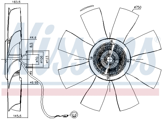 Clutch, radiator fan