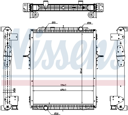 Radiator, engine cooling (637878)