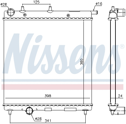 Radiator, engine cooling (694932)
