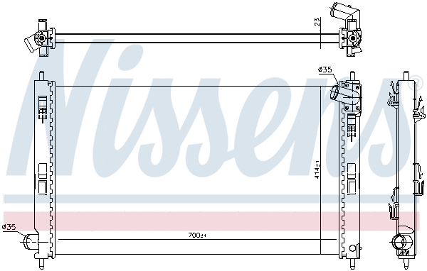 Radiator, engine cooling