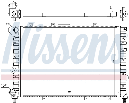 Radiator, engine cooling (699986)