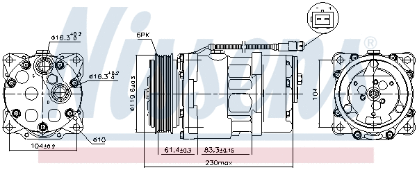 Compressor, air conditioning