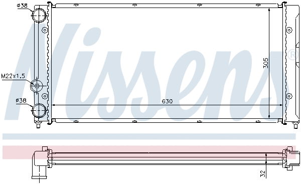 Radiator, engine cooling