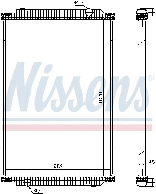 Radiator, engine cooling (67196)