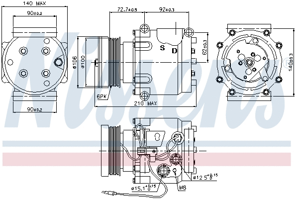 Compressor, air conditioning