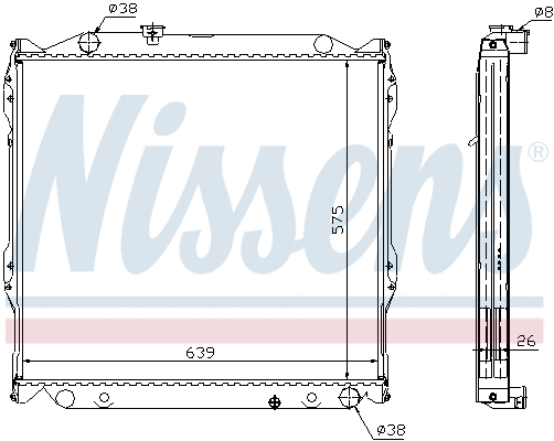Radiator, engine cooling