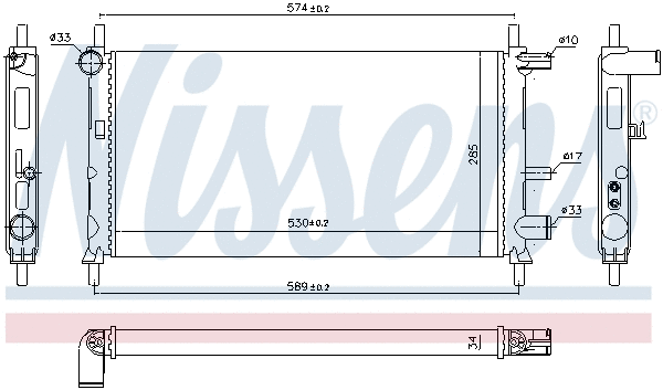 Radiator, engine cooling