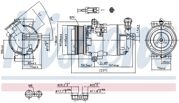 Compressor, air conditioning