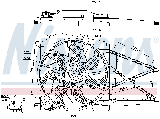 Fan, engine cooling (85175)