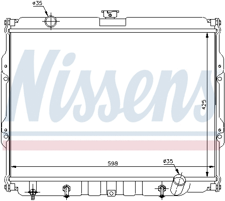 Radiator, engine cooling (67047)