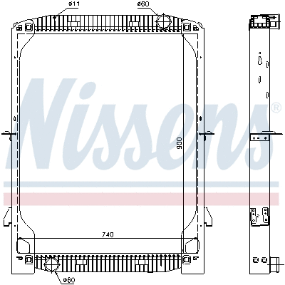 Radiator, engine cooling (63334)