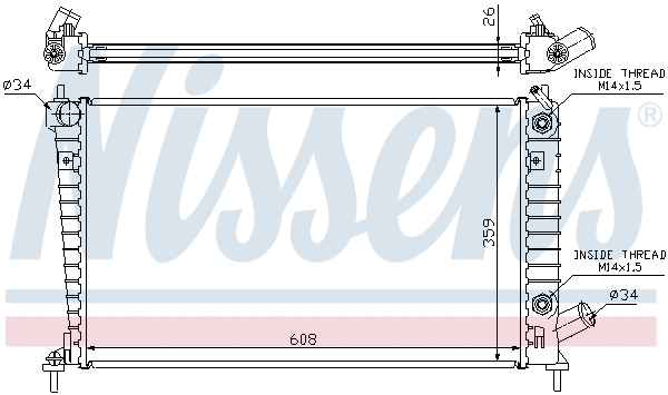 Radiator, engine cooling