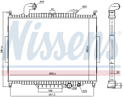 Radiator, engine cooling