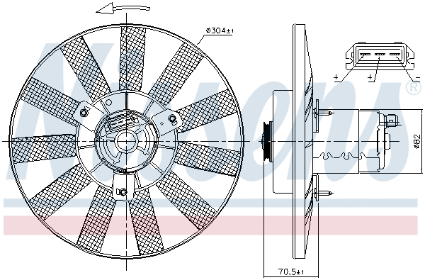 Fan, engine cooling