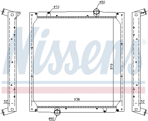 Radiator, engine cooling (628762)