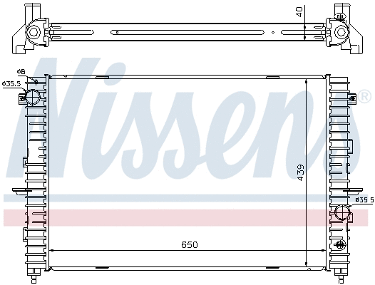 Radiator, engine cooling