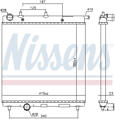 Radiator, engine cooling (693630)