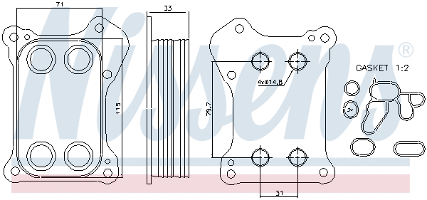 Oil Cooler, engine oil