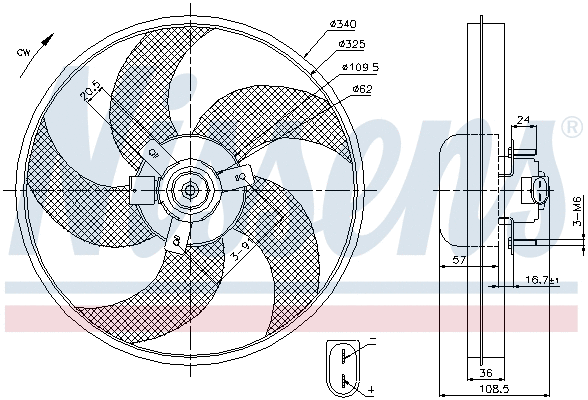 Fan, engine cooling