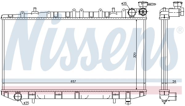 Radiator, engine cooling