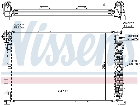 Radiator, engine cooling