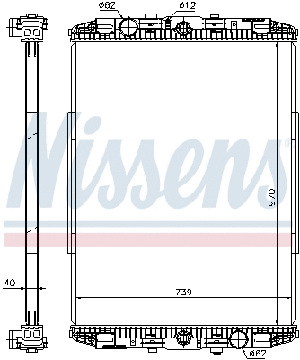 Radiator, engine cooling (614190)